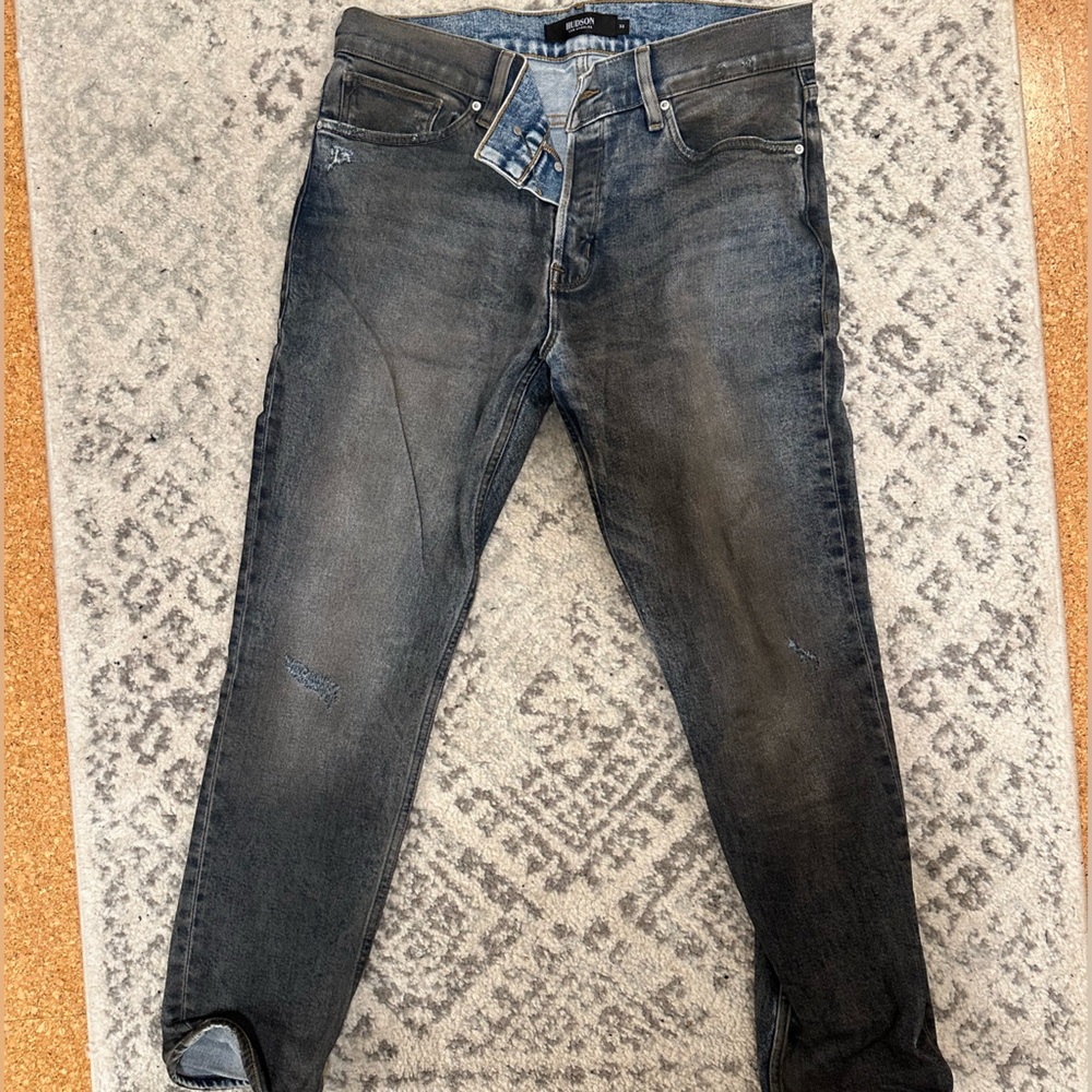 Hudson Axl style men’s coated jeans size 33